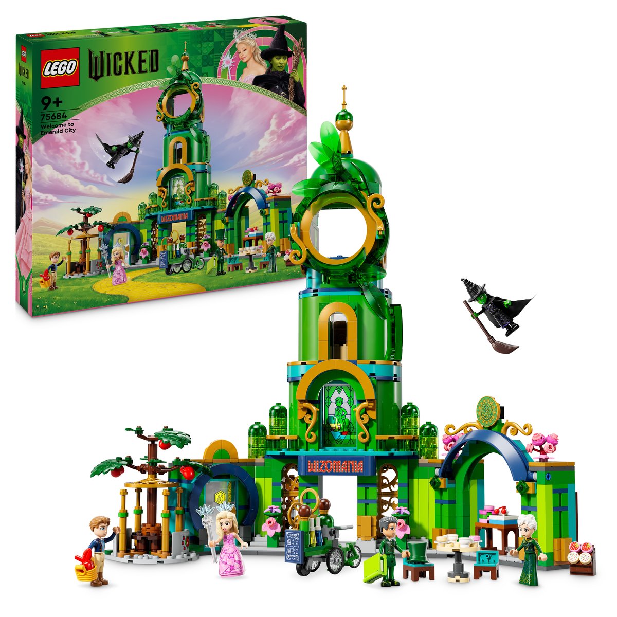 LEGO 75684 LEGO® Wicked 75684 - Willkommen in Emerald City – Box & Produkt