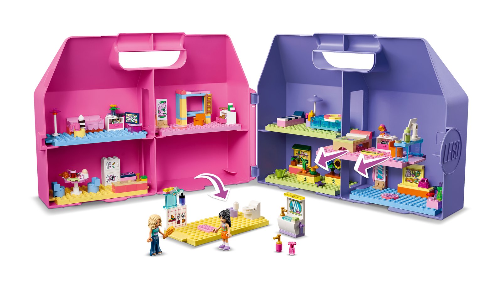 LEGO 42697 LEGO® Friends 42697 - Kreativer Puppenhauskoffer – Detailansicht 2