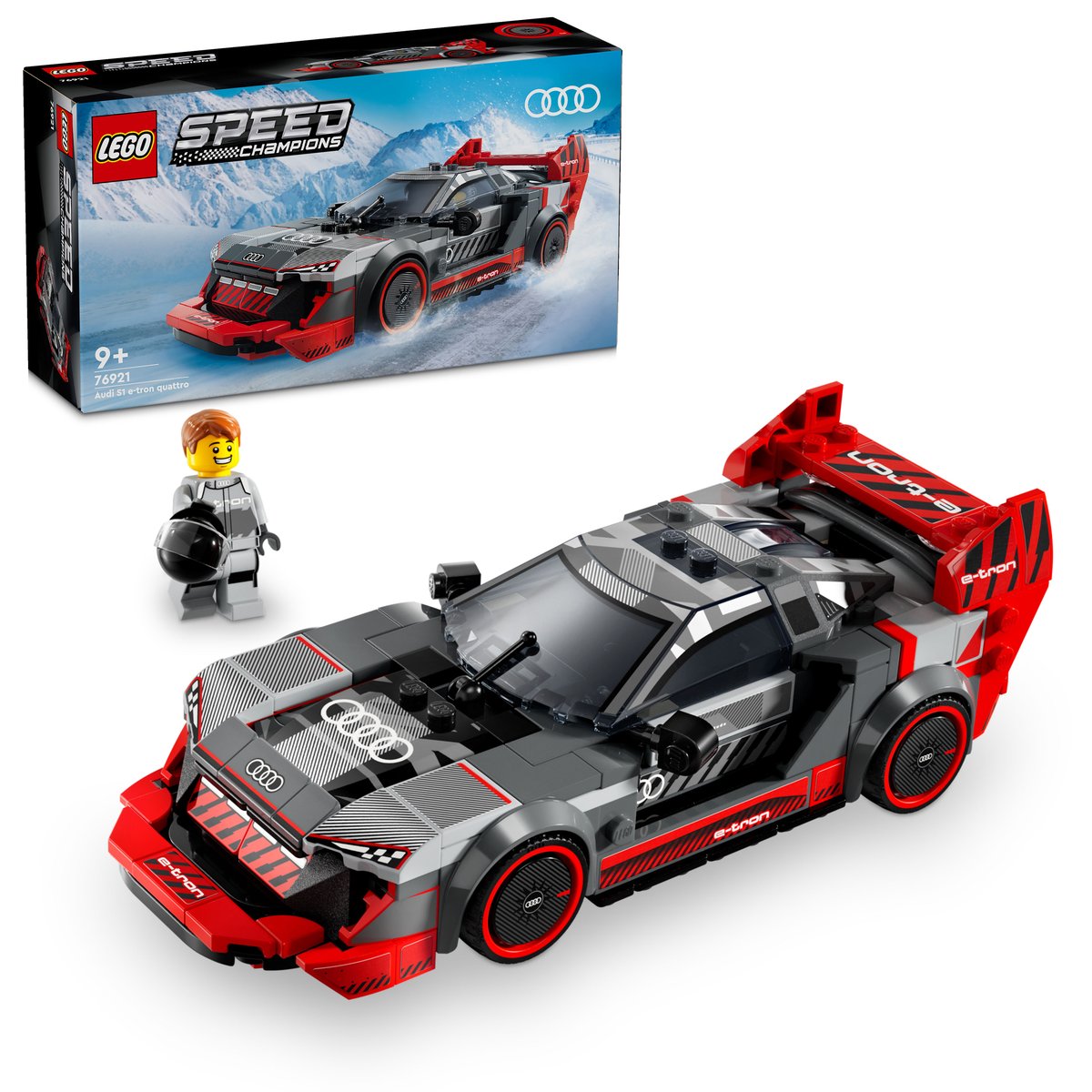 LEGO 76921 LEGO® Speed Champions 76921 - Audi S1 e-tron quattro Rennwagen – Box & Produkt