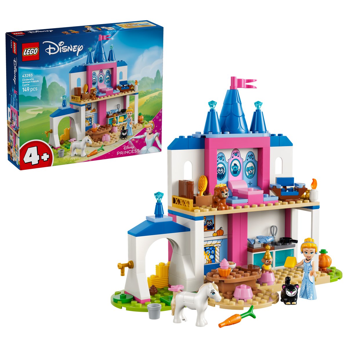 LEGO 43283 LEGO® ǀ Disney Princess 43283 - Cinderellas Tierpalast – Box & Produkt