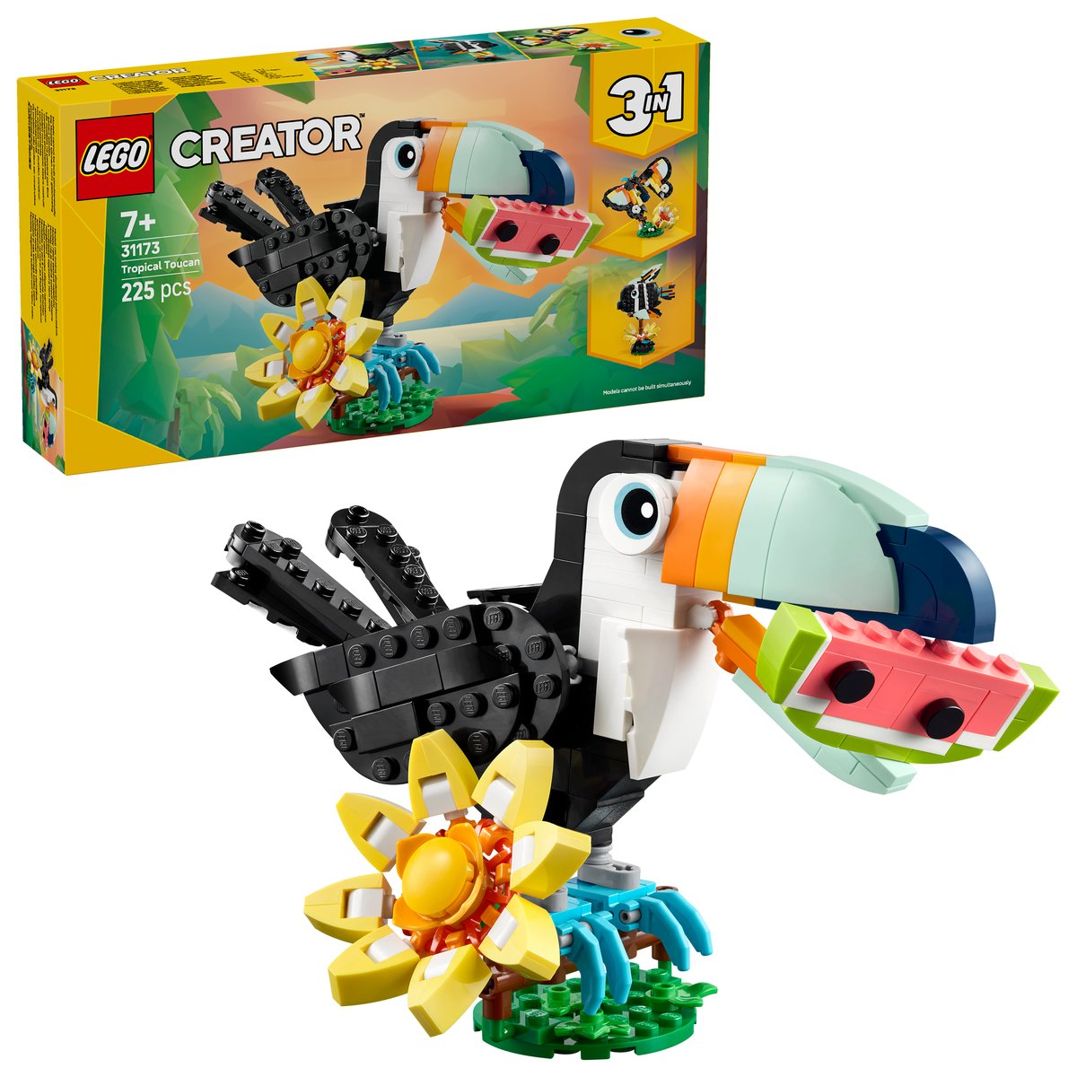 LEGO 31173 LEGO® Creator 31173 - Wilde Tiere: Tropischer Tukan – Box & Produkt