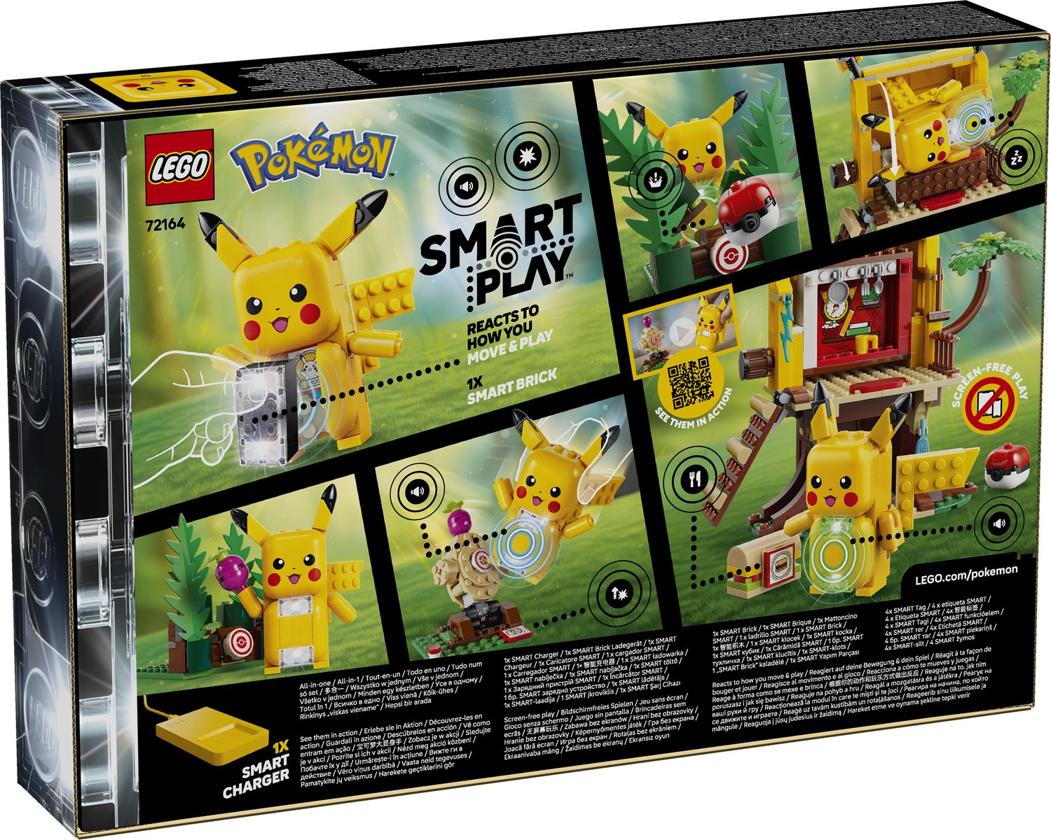 LEGO 72164 LEGO® Pokémon™ 72164 - SMART Play™: Trainingshaus mit Pikachu – Verpackung hinten
