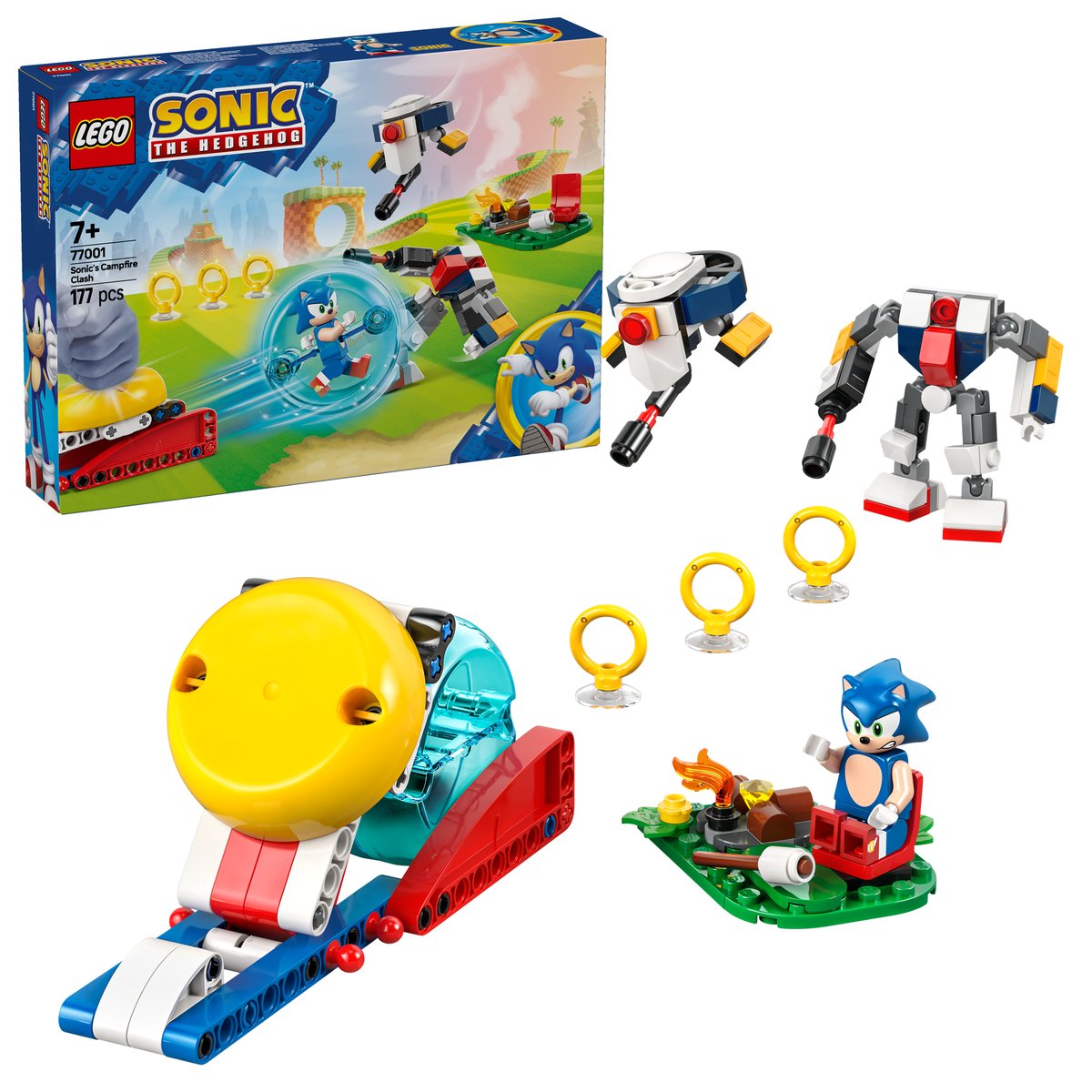 LEGO 77001 LEGO® Sonic 77001 - Sonics Showdown am Lagerfeuer – Box & Produkt