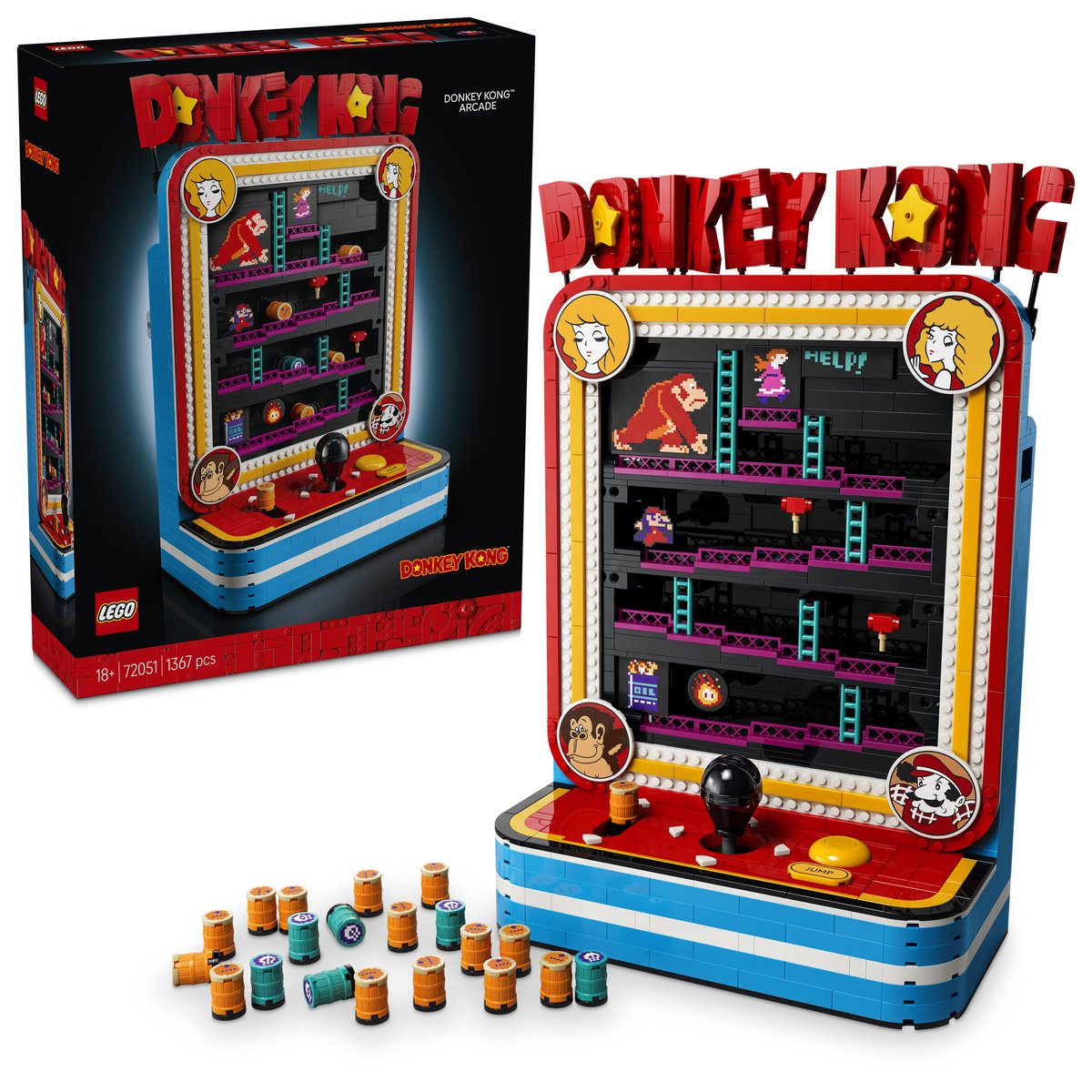 LEGO 72051 LEGO® 72051 - Donkey Kong™ Arcade – Box & Produkt