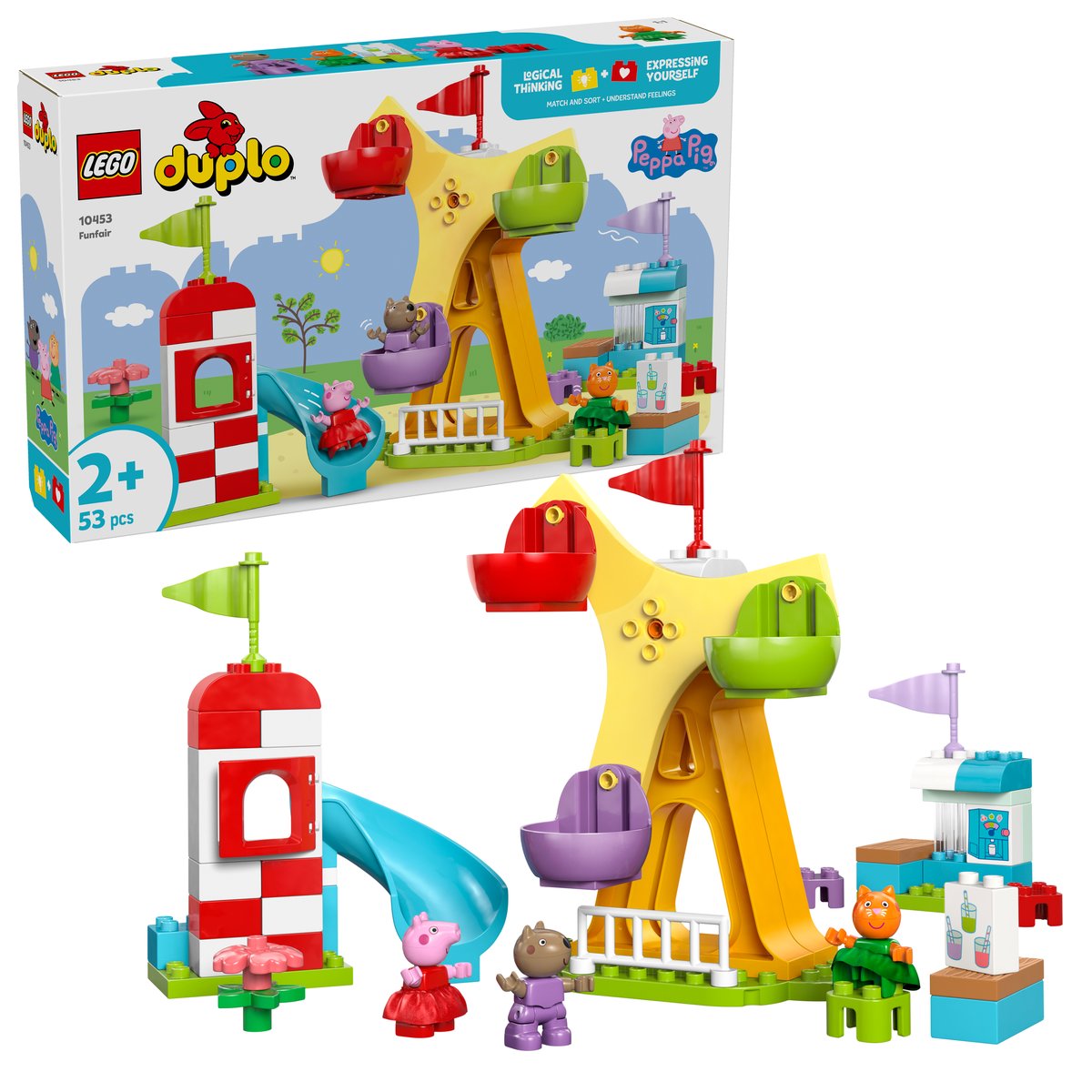 LEGO 10453 LEGO® DUPLO Peppa Pig 10453 - Jahrmarkt – Box & Produkt