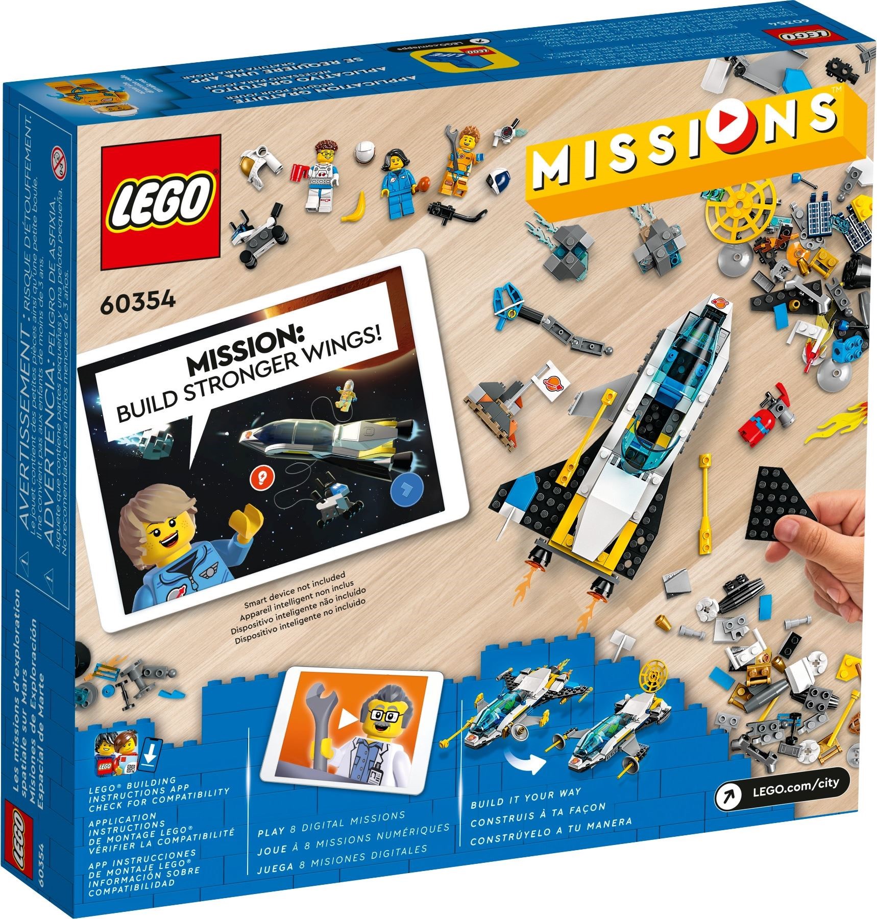 LEGO® City 60354 - Erkundungsmissionen im Weltraum - Box Back
