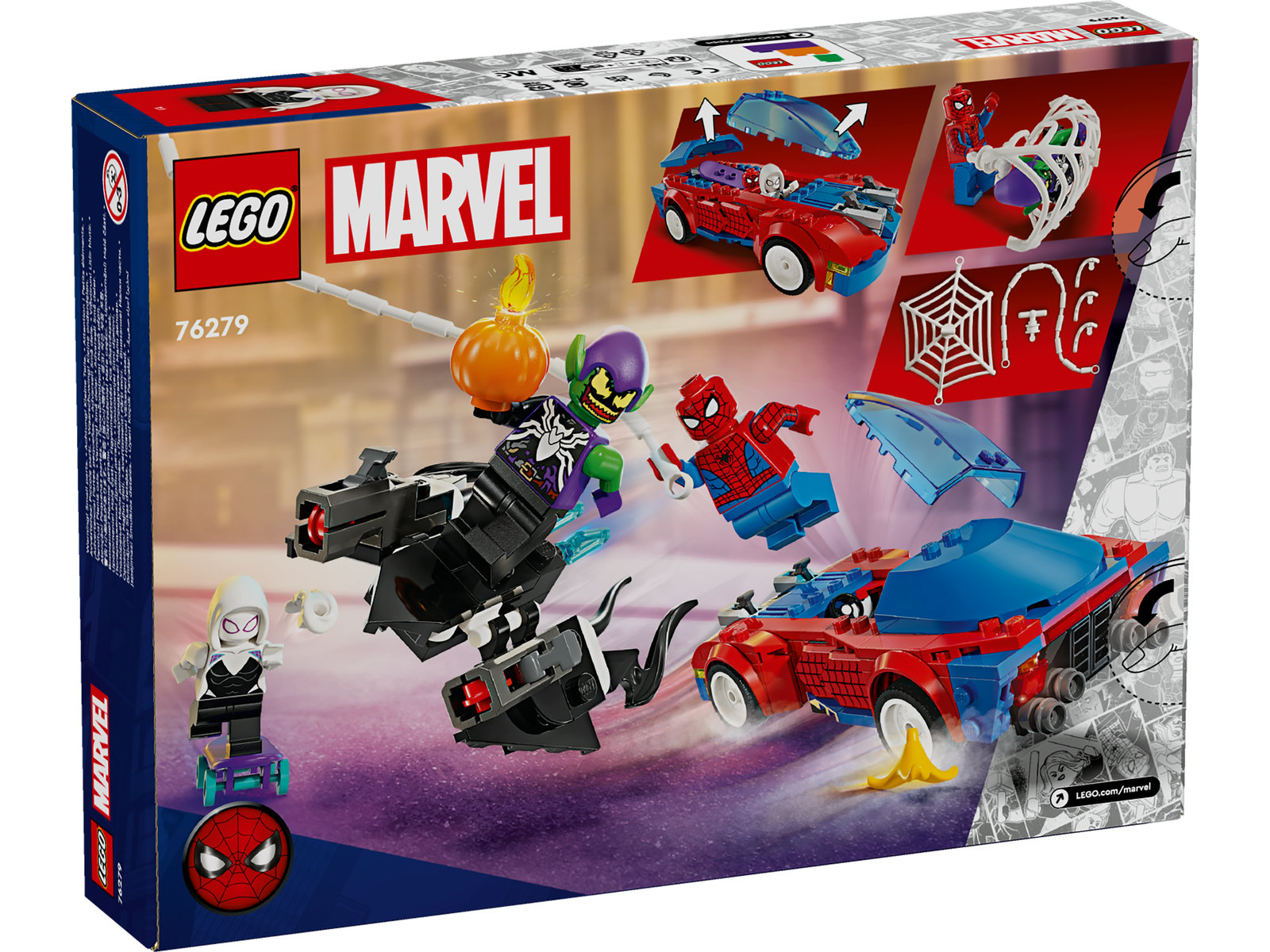 LEGO® Marvel 76279 - Spider-Mans Rennauto & Venom Green Goblin