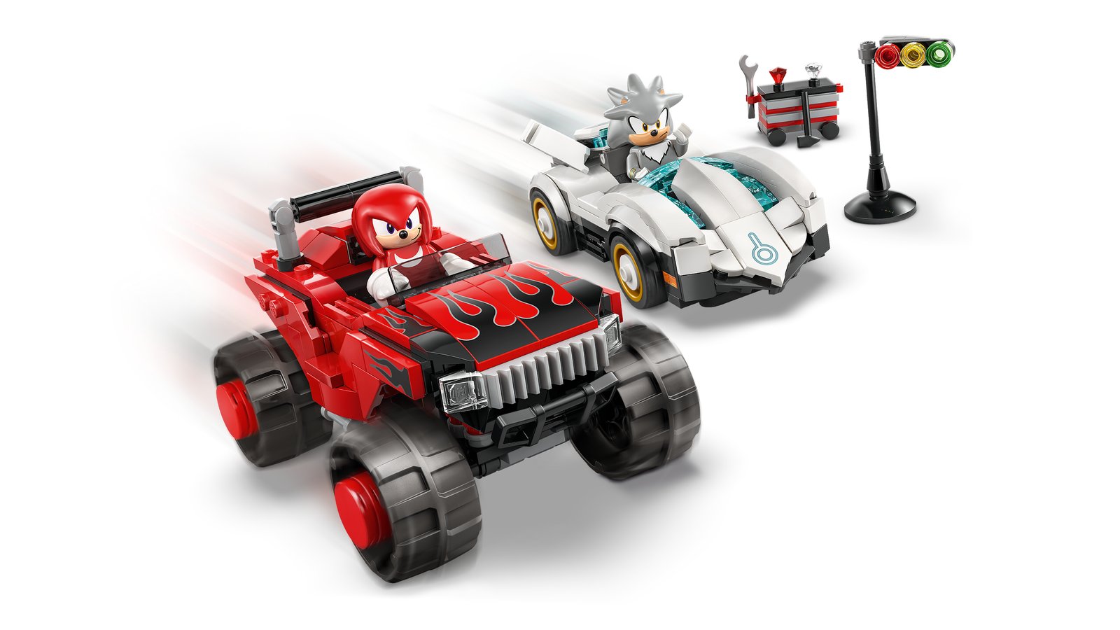 LEGO 77118 LEGO® Sonic 77118 - Silvers Auto vs. Knuckles' Monstertruck – Primaeres Produktbild