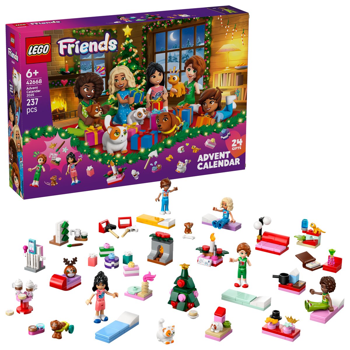 LEGO 42668 LEGO® Friends 42668 - Adventskalender 2025 – Box & Produkt