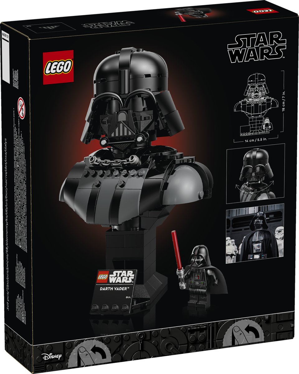 LEGO 75439 LEGO® Star Wars™ 75439 - Darth Vader™ Büste – Verpackung hinten