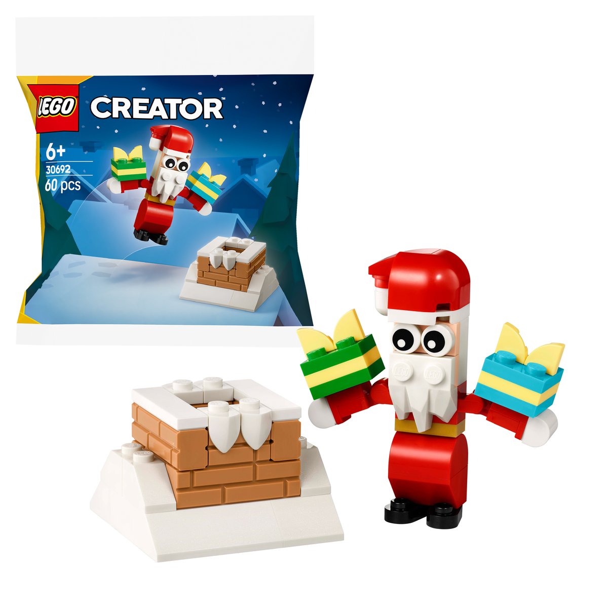 LEGO 30692 LEGO® Creator 30692 - Der Weihnachtsmann im Schornstein – Box & Produkt