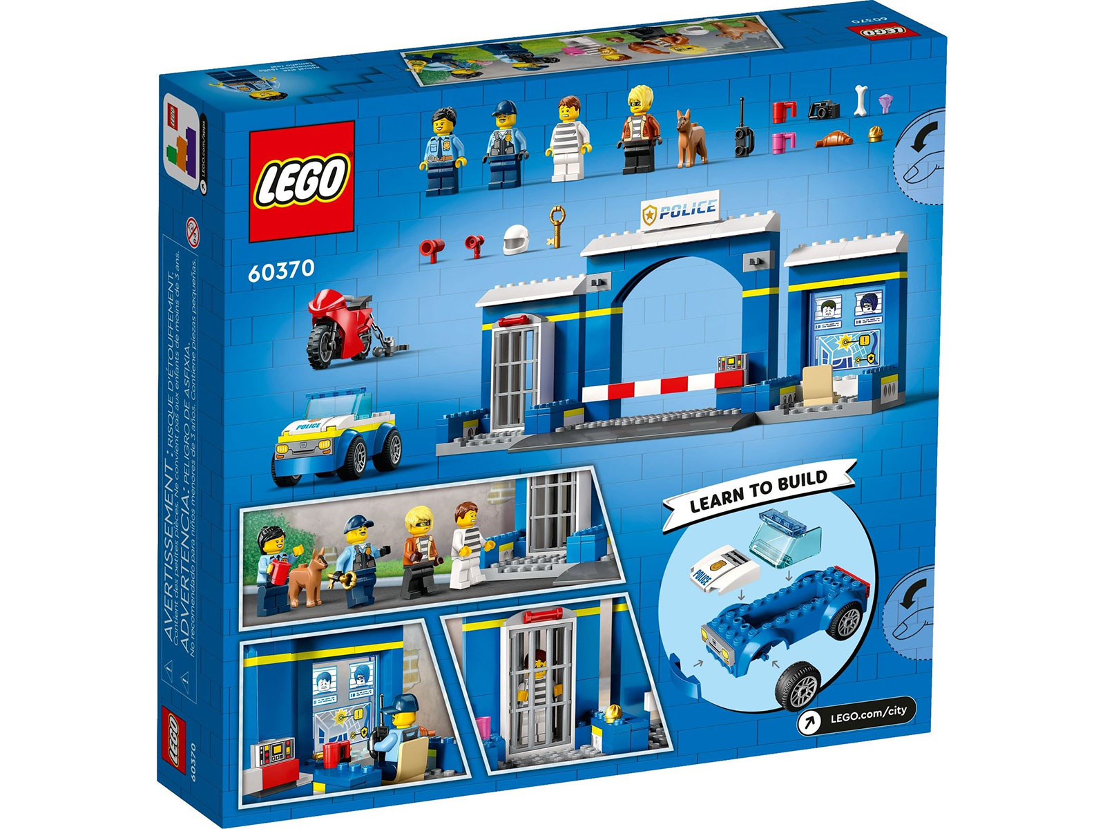 LEGO® City 60370 - Ausbruch aus der Polizeistation - Box Back