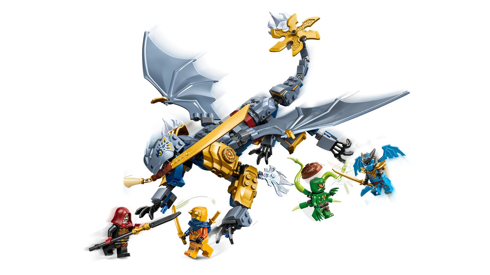 LEGO 71855 LEGO® Ninjago 71855 - Showdown mit dem Ninja-Drachen Riyu – Primaeres Produktbild