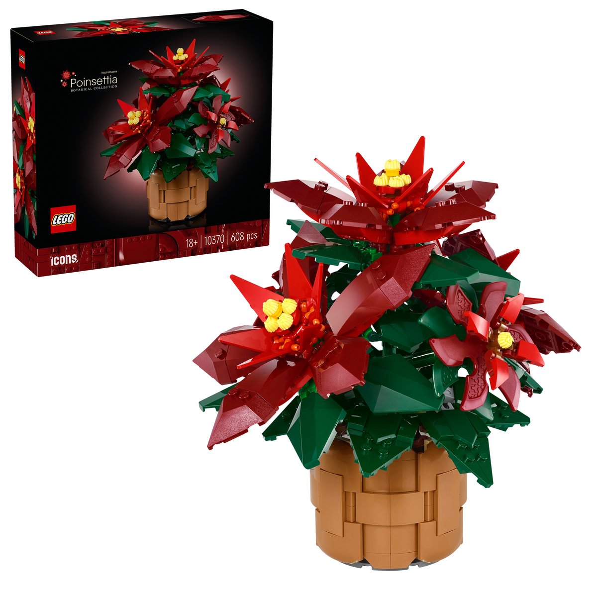 LEGO 10370 LEGO® Botanicals 10370 - Weihnachtsstern – Box & Produkt