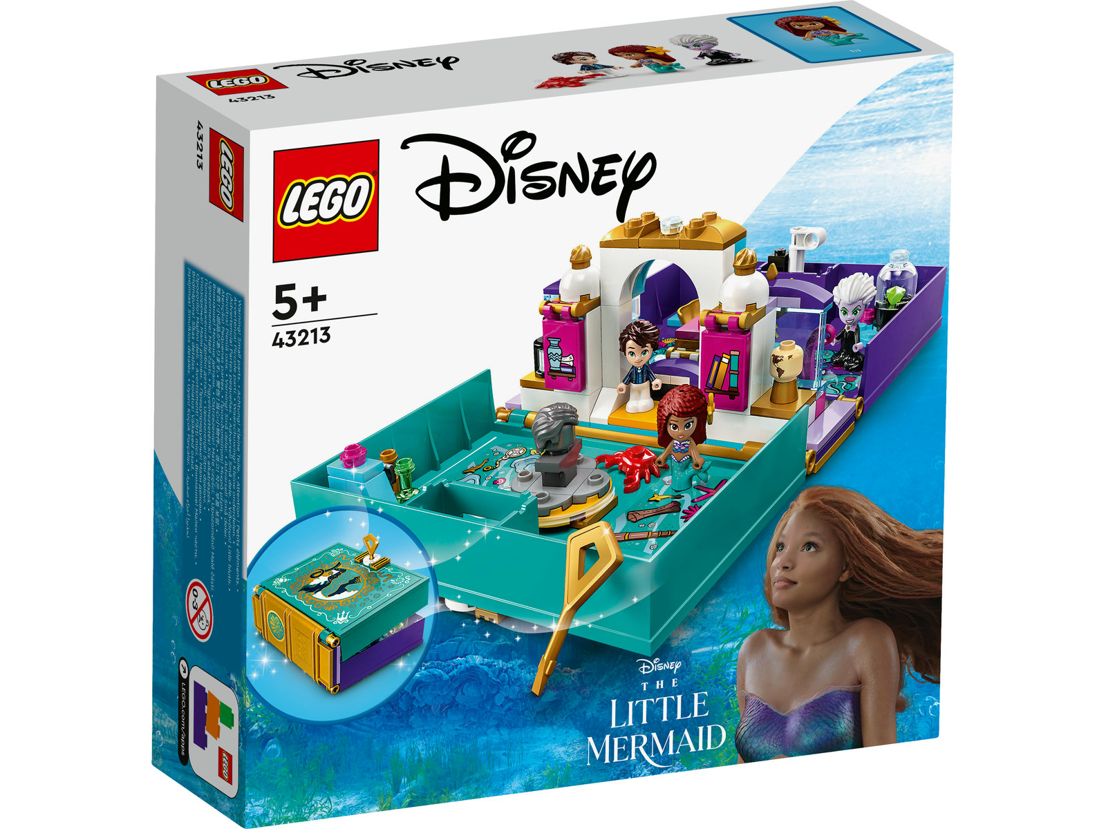 LEGO® Disney Princess 43213 - Die kleine Meerjungfrau – Märchenbuch
