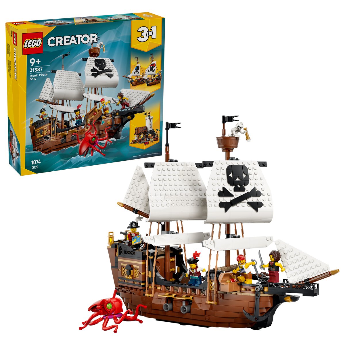LEGO 31387 LEGO® Creator 31387 - Legendäres Piratenschiff – Box & Produkt