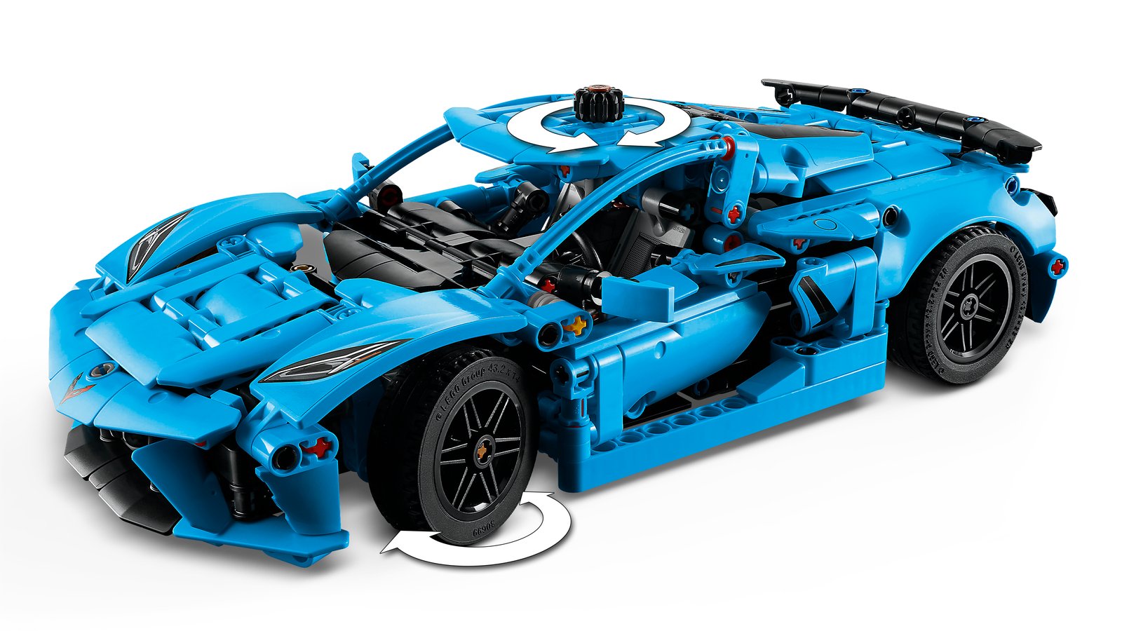 LEGO 42217 LEGO® Technic 42217 - Chevrolet Corvette Stingray in Blau – Detailansicht 4