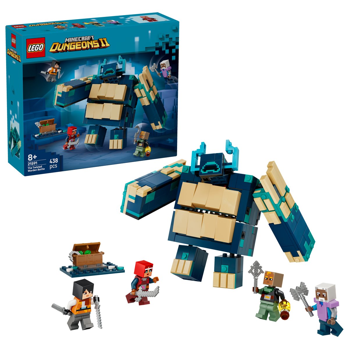 LEGO 21591 LEGO® Minecraft® 21591 - Duell mit dem Krummen Wärter – Box & Produkt