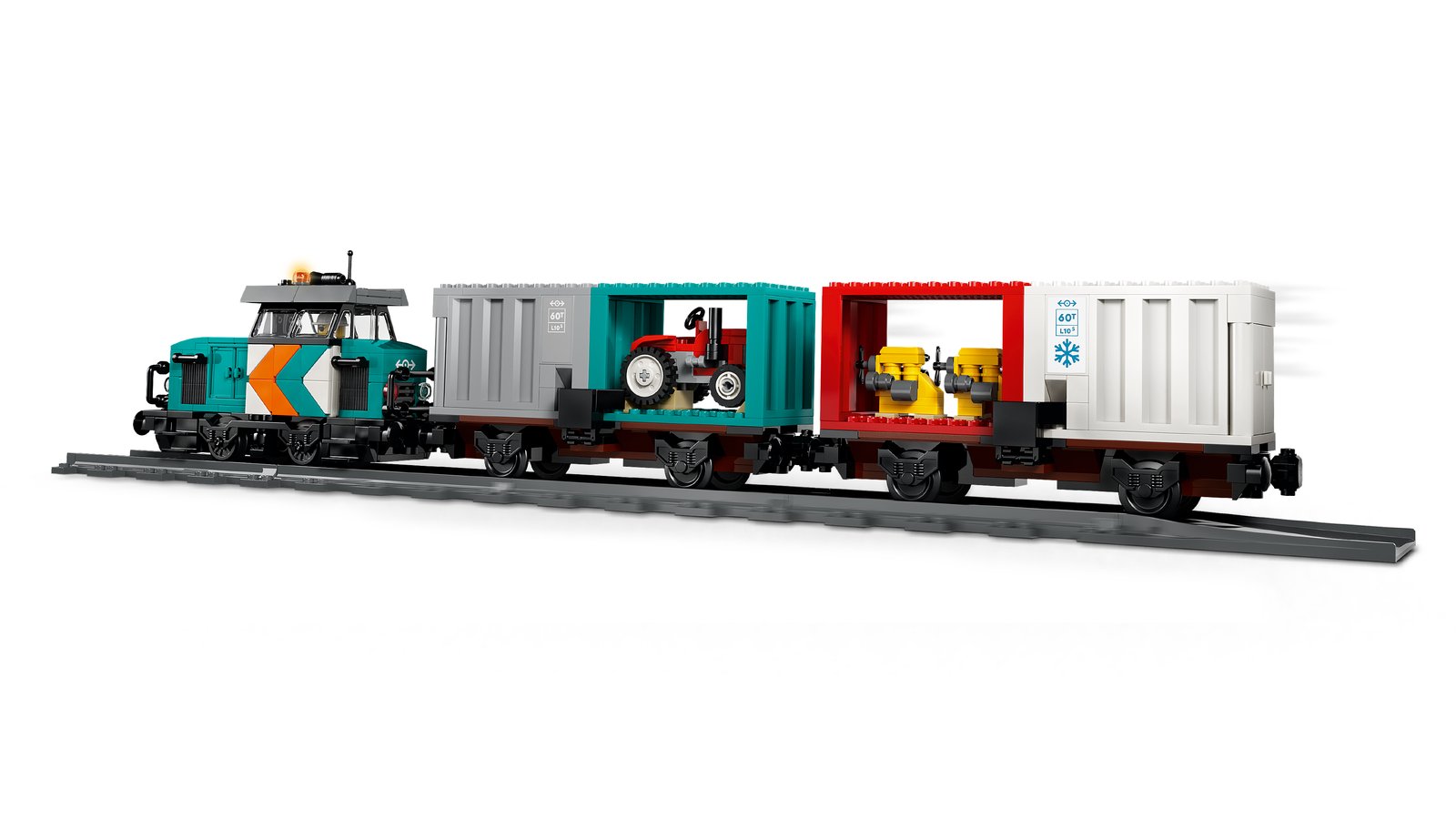 LEGO 60509 LEGO® City 60509 - Hafengüterzug mit Kran und LKW – Detailansicht 2