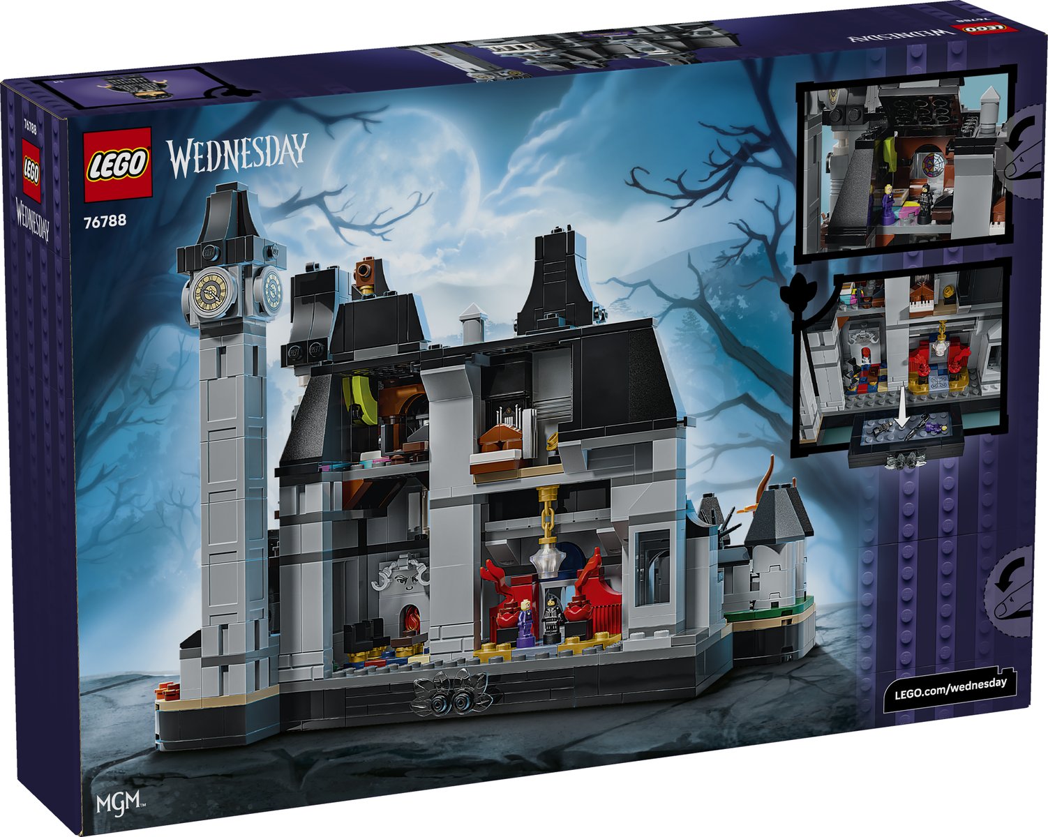 LEGO 76788 LEGO® Wednesday 76788 - Nevermore Academy – Verpackung hinten