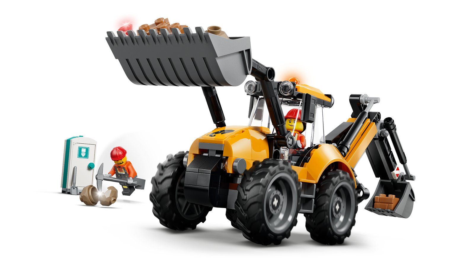 LEGO 60480 LEGO® City 60480 - Gelber Baggerlader – Detailansicht 3