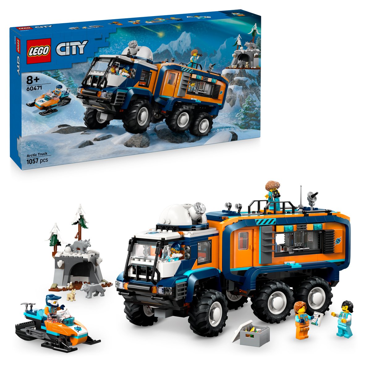 LEGO 60471 LEGO® City 60471 - Arktis-Truck mit Labor – Box & Produkt