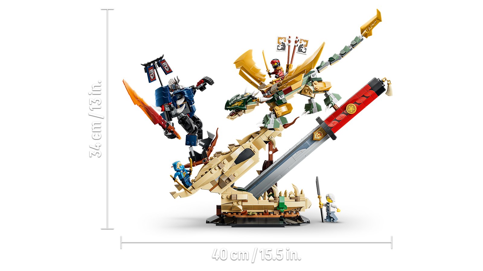 LEGO 71871 LEGO® NINJAGO® 71871 - Showdown auf der Drachenklinge – Detailansicht 1