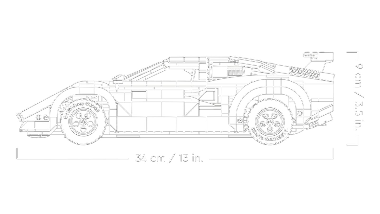LEGO 10337 LEGO® Icons 10337 - Lamborghini Countach 5000 Quattrovalvole – Detailansicht 7