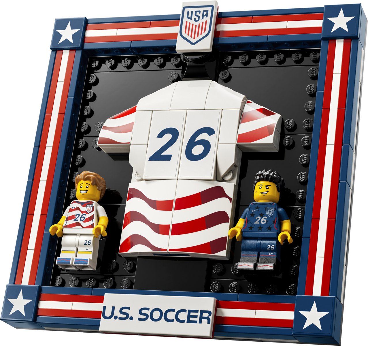 LEGO 43033 LEGO® Editions 43033 - Trikot der US-Fußballnationalmannschaft 2026 – Produktfoto