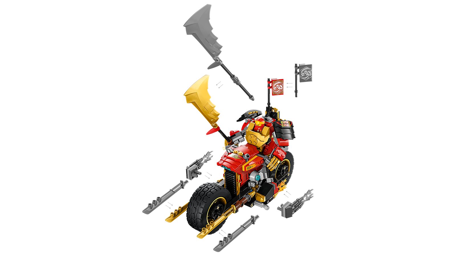 LEGO 71783 LEGO® NINJAGO® 71783 - Kais Mech-Bike EVO – Detailansicht 2