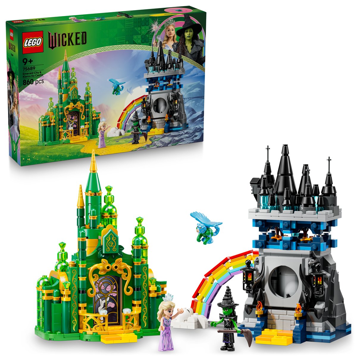 LEGO 75689 LEGO® Wicked 75689 - Emerald City & Kiamo Ko Castle – Box & Produkt