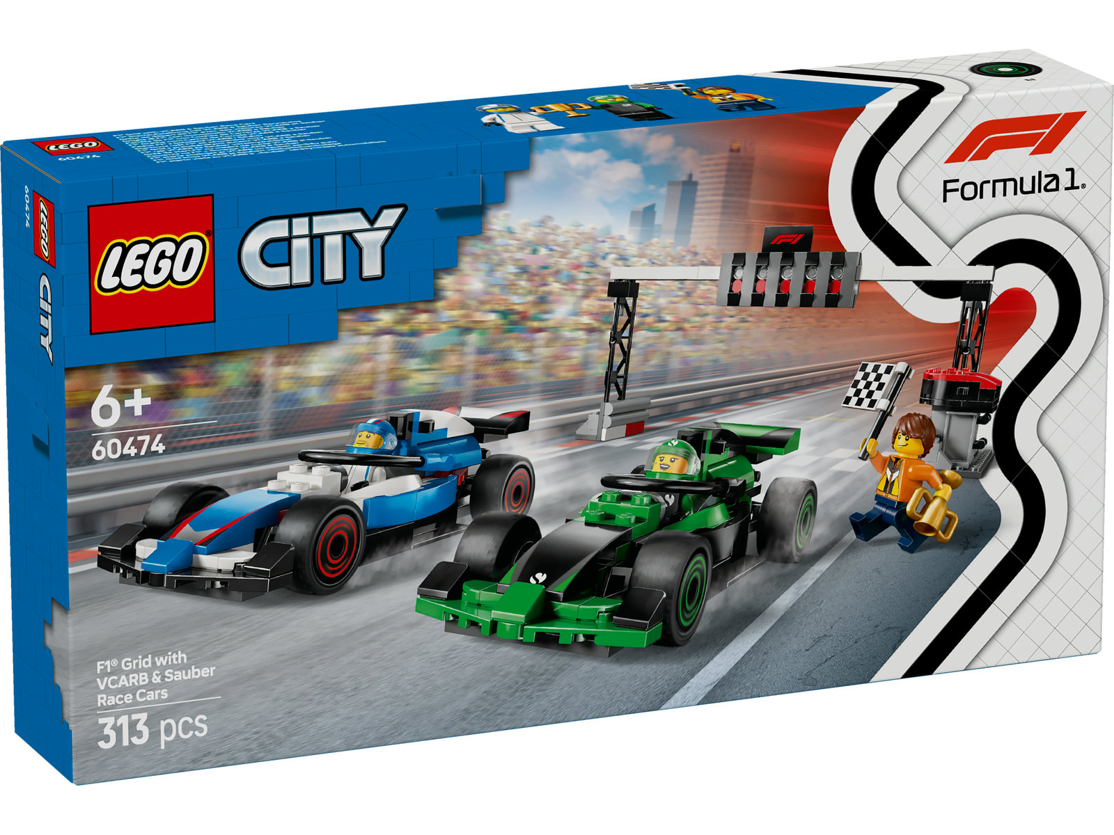 LEGO® City 60474 - F1® Startaufstellung mit VCARB & Sauber Rennautos LEGO® City 60474 - F1® Startaufstellung mit VCARB & Sauber Rennautos