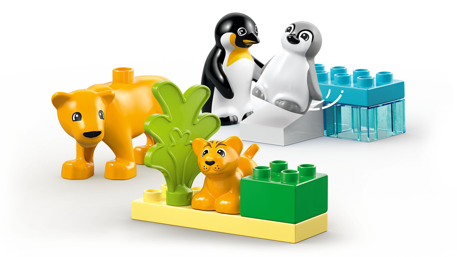 LEGO 10442 LEGO® DUPLO 10442 - Wildtier-Familien: Pinguine und Löwen – Primaeres Produktbild