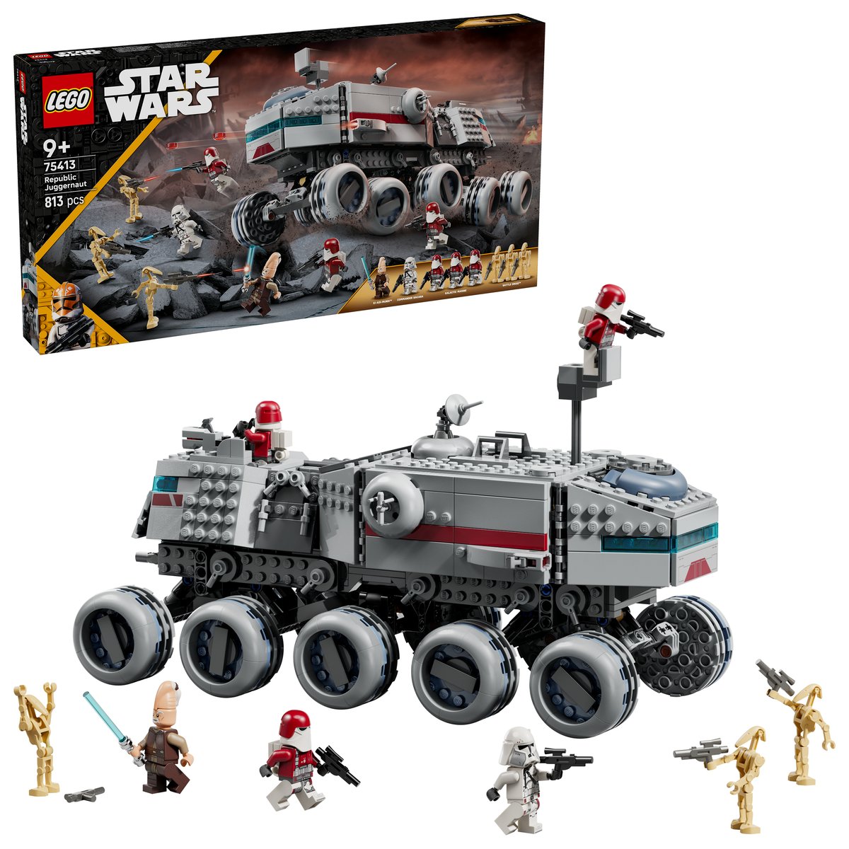 LEGO 75413 LEGO® Star Wars™ 75413 - Republikanischer Juggernaut – Box & Produkt