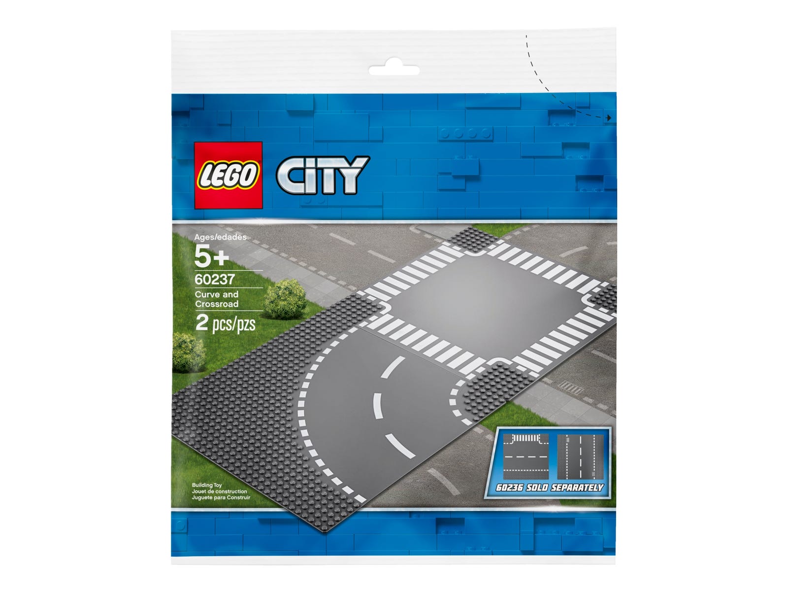 LEGO® City 60237 - Kurve und Kreuzung - Back