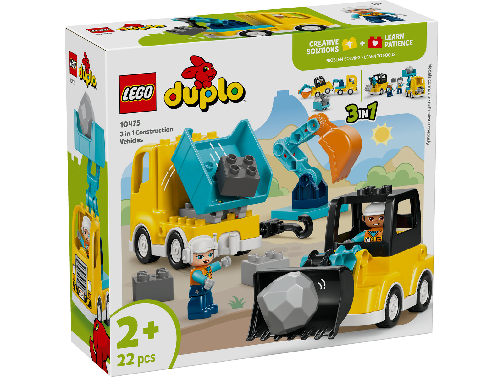 LEGO® DUPLO Town 10475 - Baufahrzeuge – 3-in-1-Set