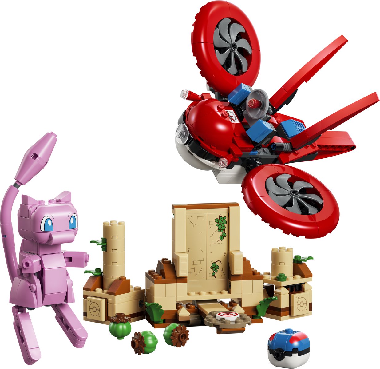 LEGO 72161 LEGO® Pokémon™ 72161 - SMART Play™: Drohnensuche nach einem Mysteriösen Mew – Produktfoto