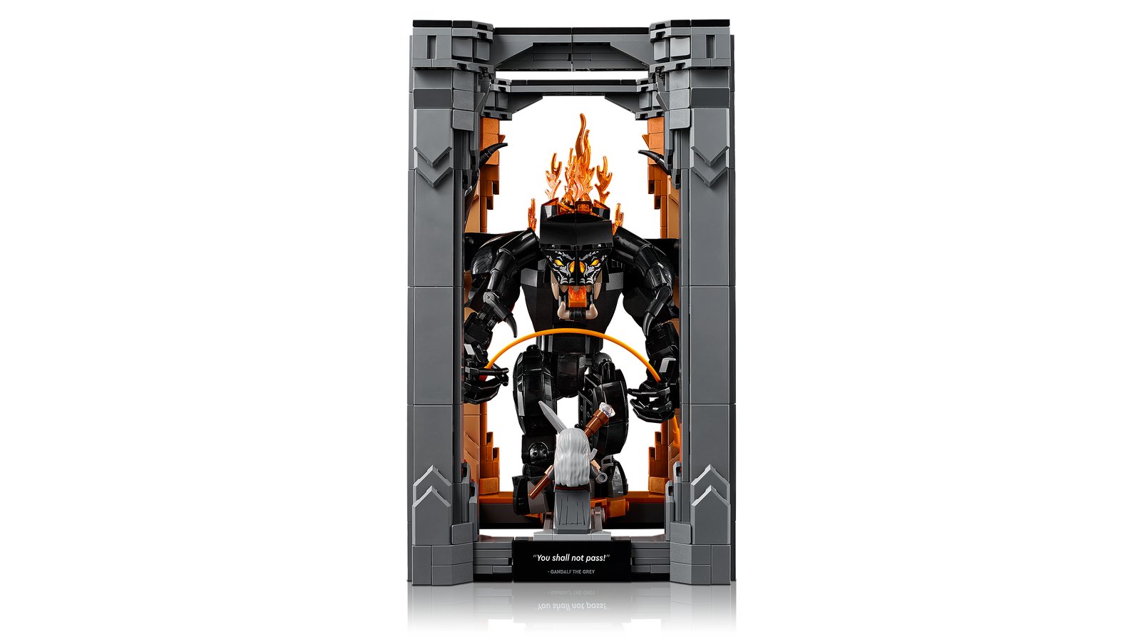 LEGO 10367 LEGO® Icons 10367 - Der Herr der Ringe: Balrog™ Bücherstütze – Detailansicht 2