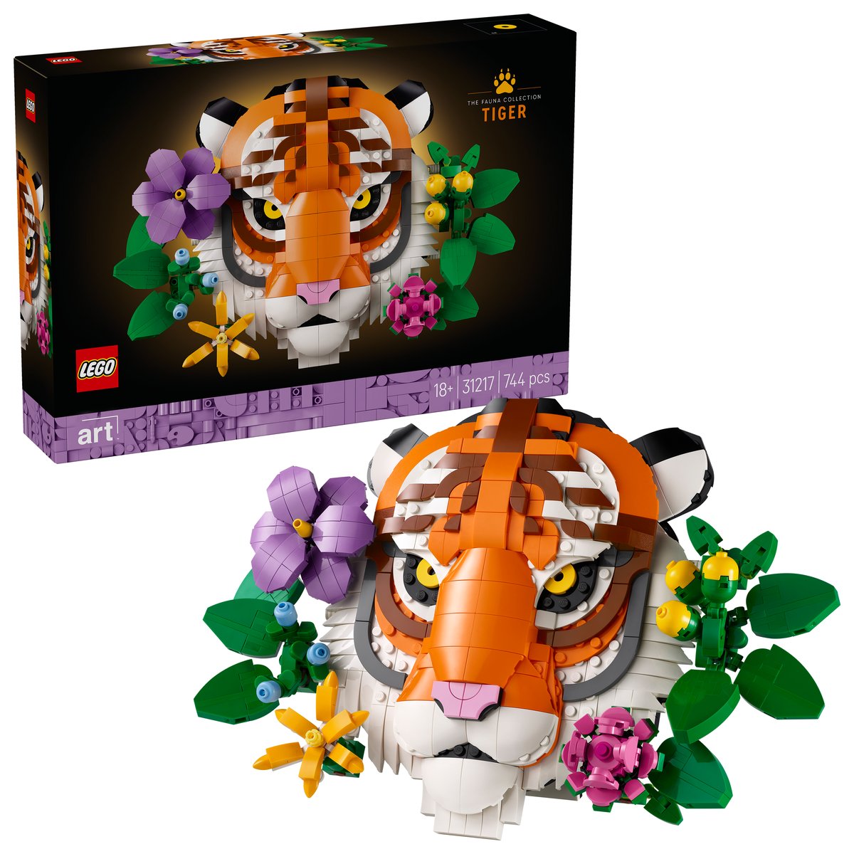 LEGO 31217 LEGO® ART 31217 - Fauna Collection - Tiger – Box & Produkt