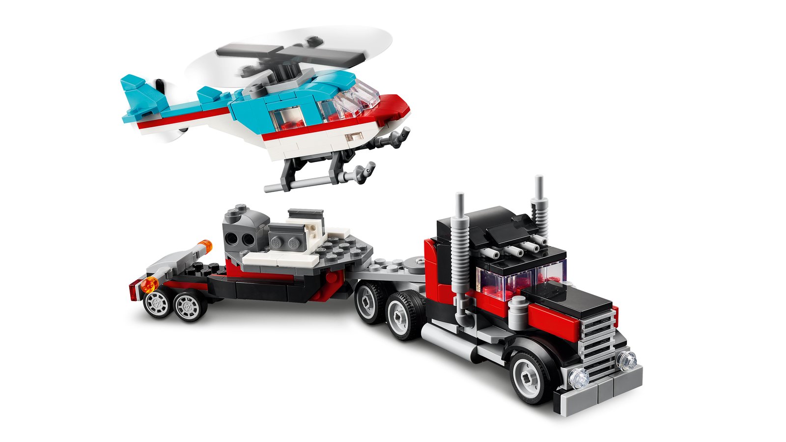 LEGO 31146 LEGO® Creator 31146 - Tieflader mit Hubschrauber – Detailansicht 3
