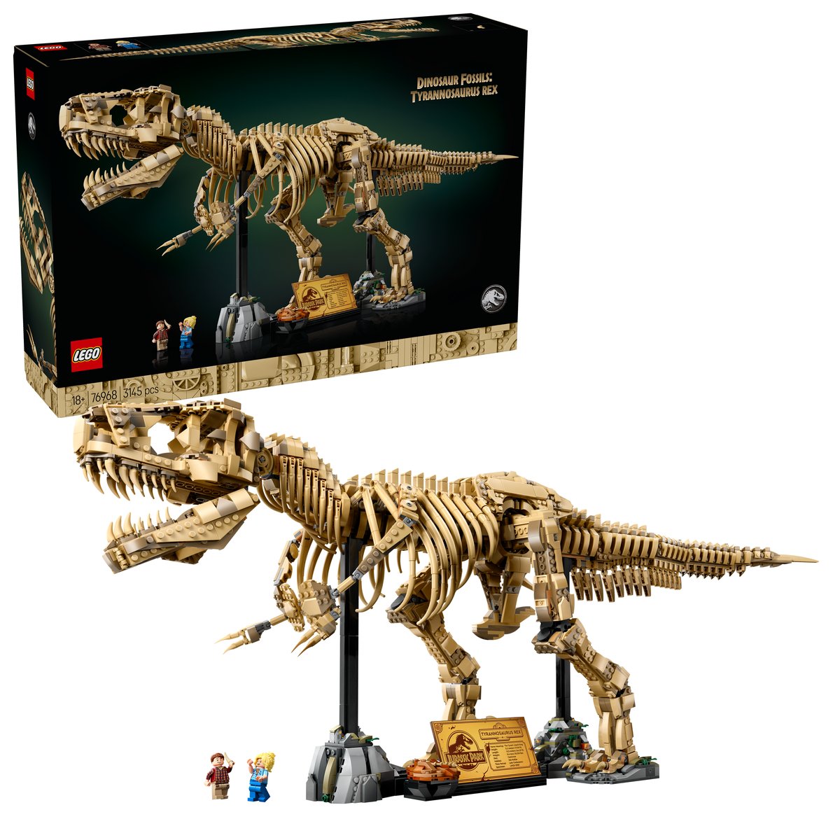 LEGO 76968 LEGO® Jurassic World 76968 - Dinosaurier-Fossilien: Tyrannosaurus rex – Box & Produkt