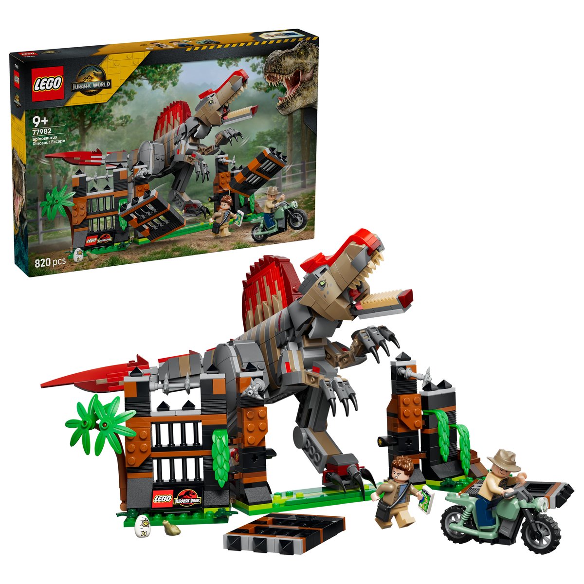 LEGO 77982 LEGO® Jurassic World 77982 - Flucht des Spinosaurus – Box & Produkt