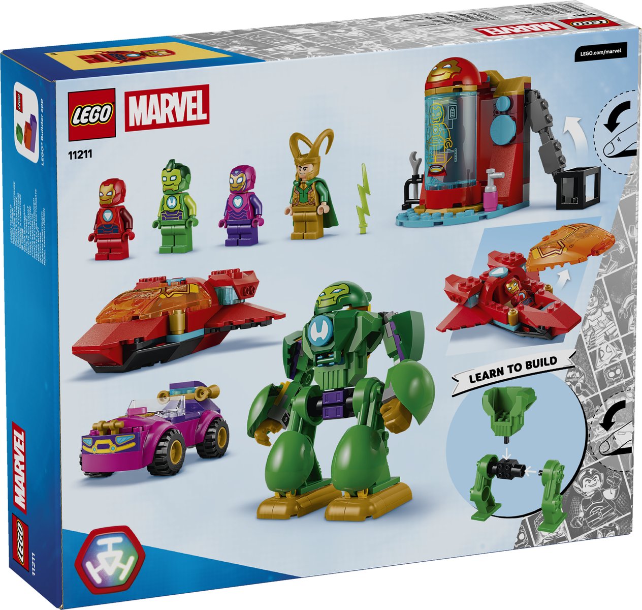 LEGO 11211 LEGO® ǀ Marvel Iron Man und Seine Fantastischen Freunde 11211 - Loki vs. Team Iron Man – Verpackung hinten