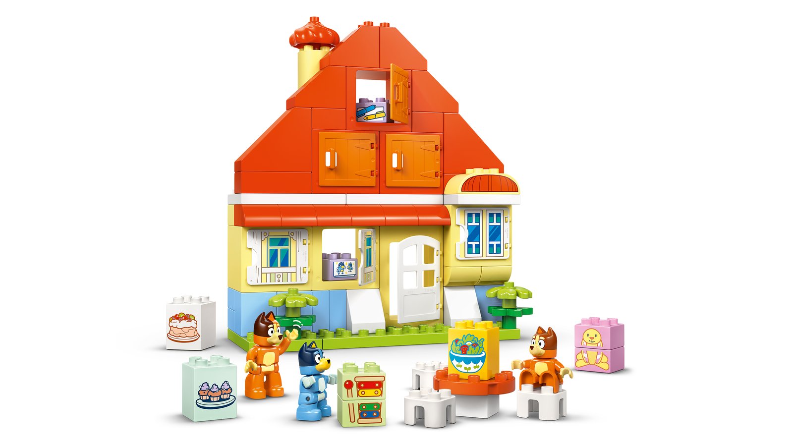 LEGO 10459 LEGO® DUPLO Bluey 10459 - Blueys Familienhaus mit Memory-Spiel – Primaeres Produktbild