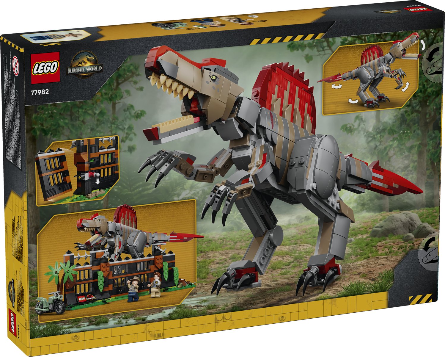 LEGO 77982 LEGO® Jurassic World 77982 - Flucht des Spinosaurus – Verpackung hinten