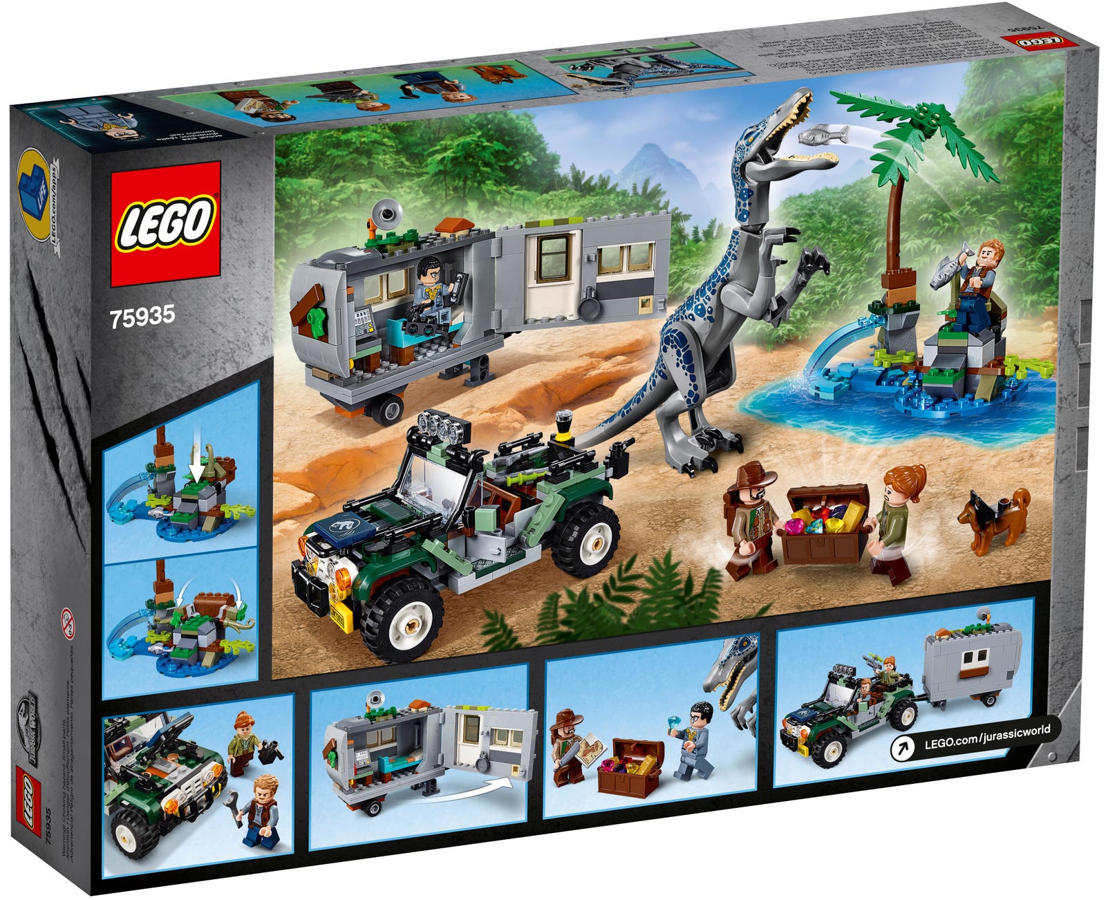LEGO® Jurassic World 75935 - Baryonyx' Kräftemessen: die Schatzsuche