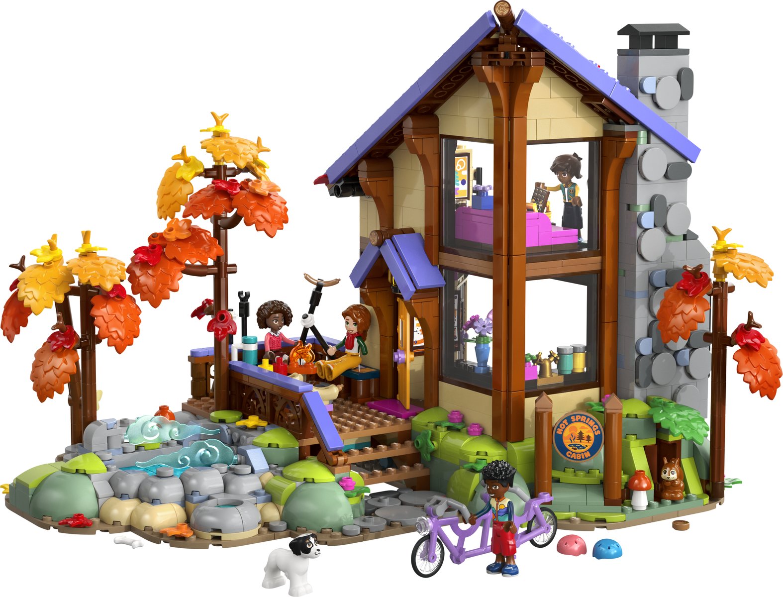 LEGO 42705 LEGO® Friends 42705 - Gemütliche Hütte im Herbstwald – Produktfoto