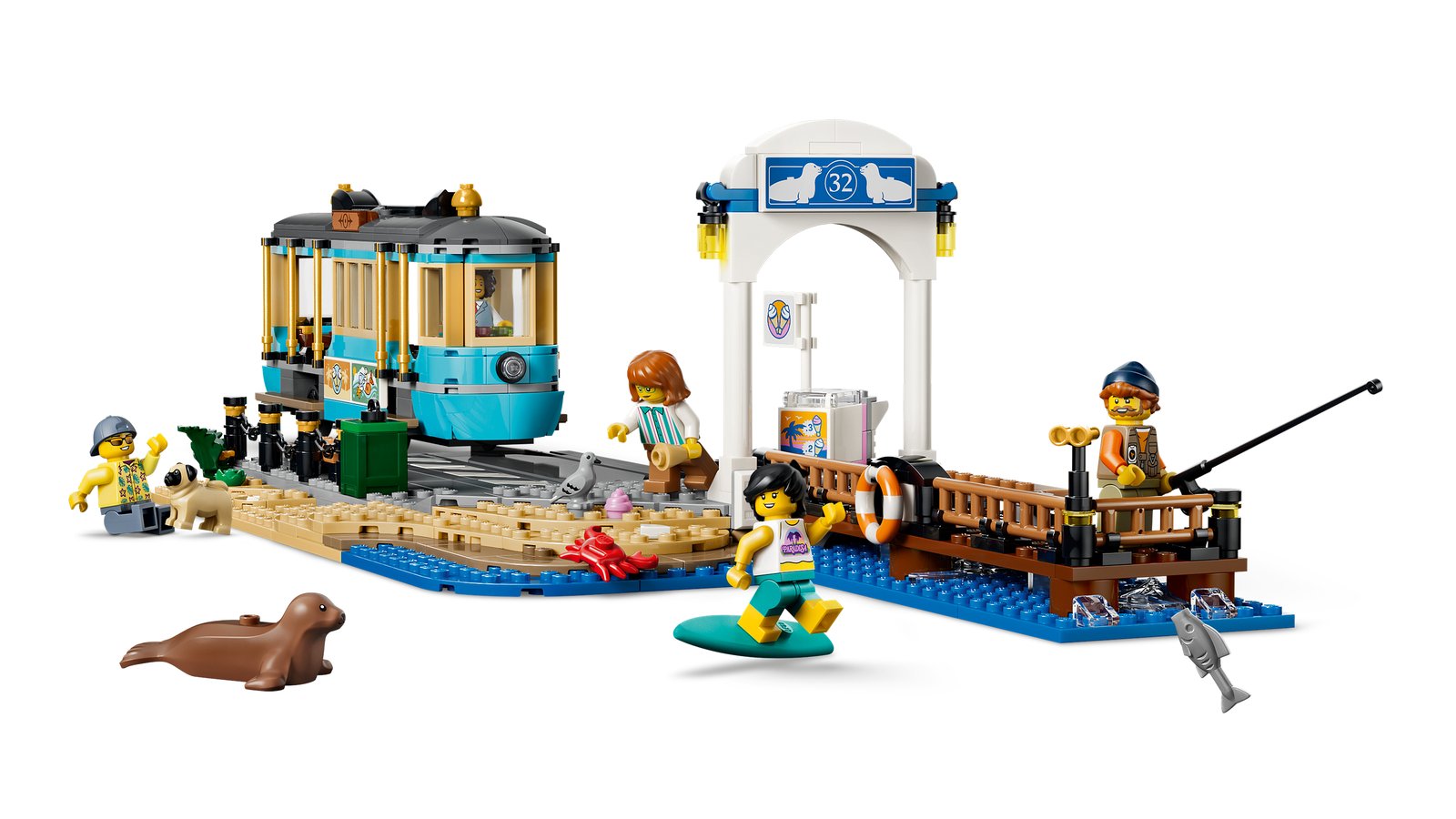 LEGO 60506 LEGO® City 60506 - Klassische Strandstraßenbahn – Detailansicht 3