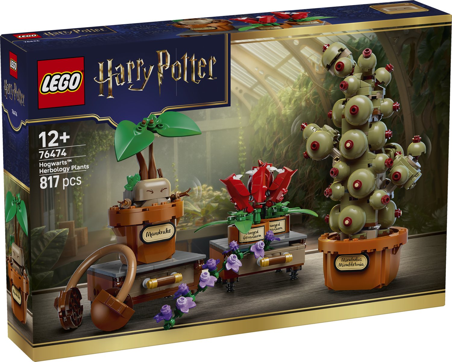 LEGO 76474 LEGO® Harry Potter™ 76474 - Schloss Hogwarts™: Kräuterkunde-Pflanzen – Verpackung vorne