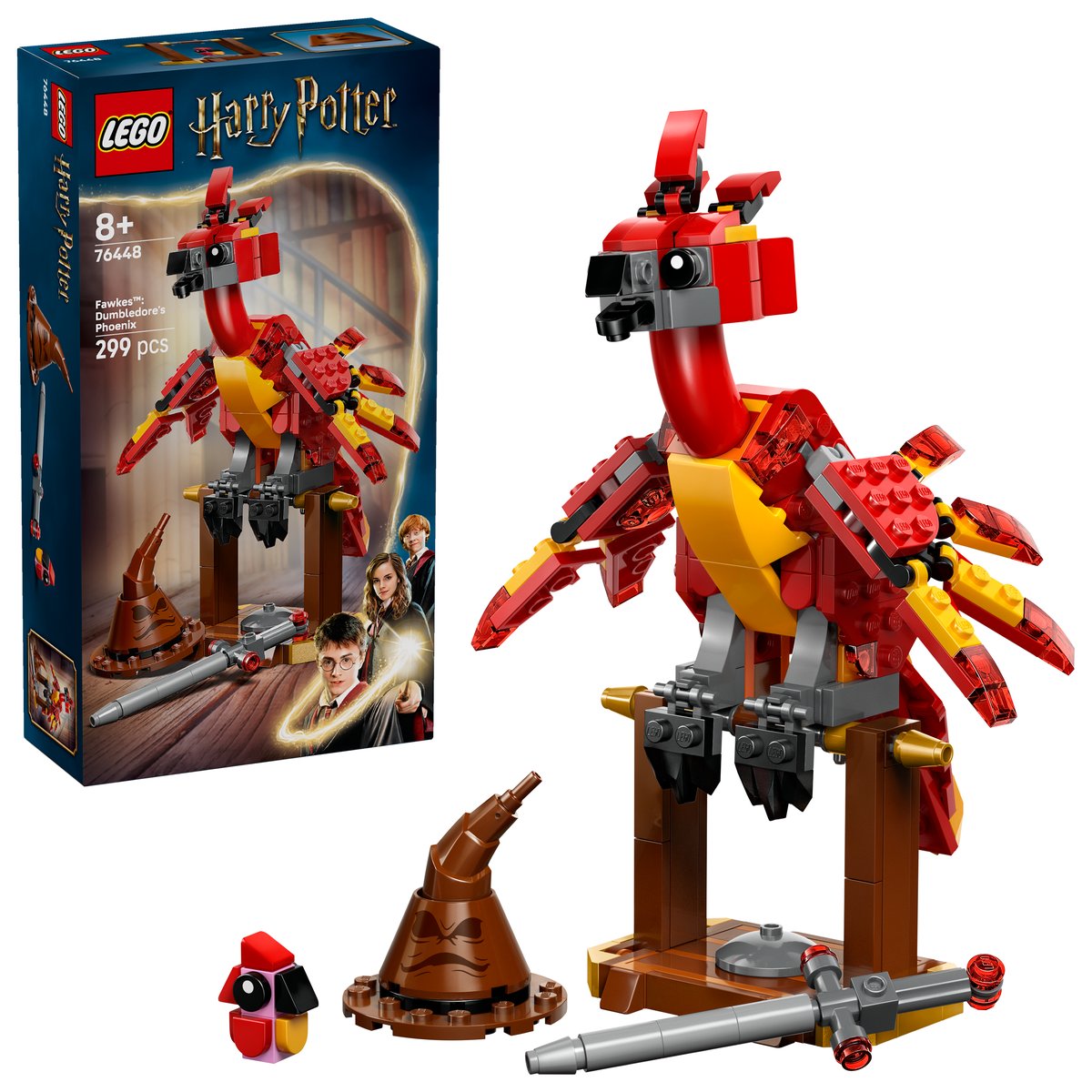 LEGO 76448 LEGO® Harry Potter™ 76448: Fawkes™: Dumbledores Phönix – Box & Produkt